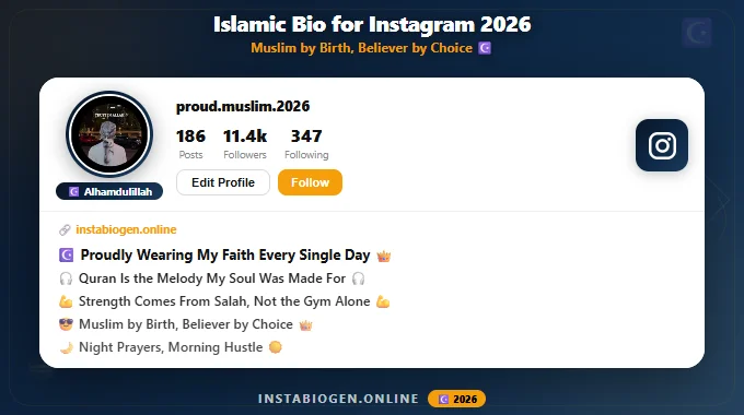 Best Islamic Bio for Instagram – Stylish, Attitude & VIP Muslim Bios